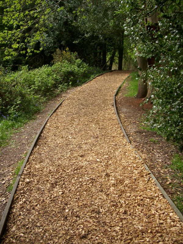 Completed Wood Chippings Pathway